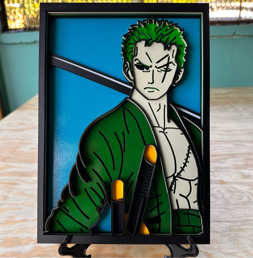 CUADRO 3D ZORO