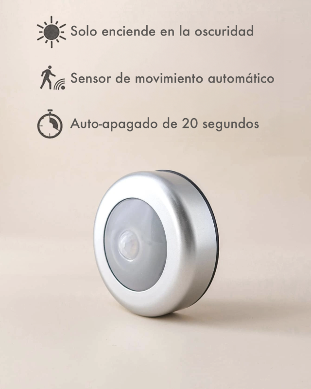 Lampara de oscuridad con sensor