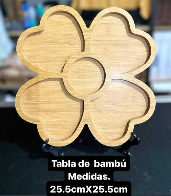 Tabla de Queso Personalizada forma de Flor